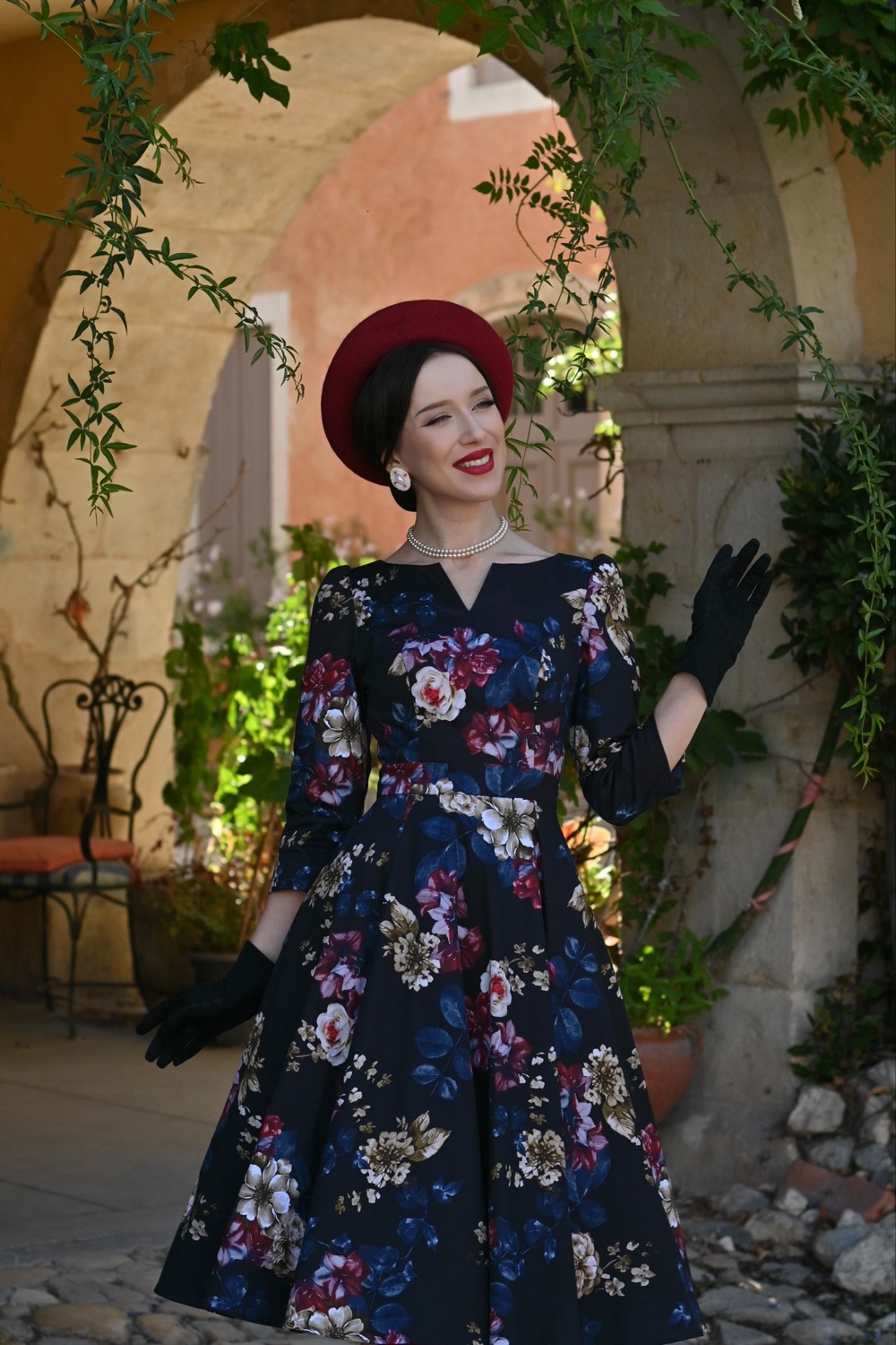 Elara Floral Swing Dress in Extended Sizing
